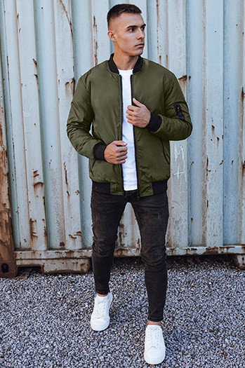 Kurtka męska bomber jacket zielona Dstreet TX4932