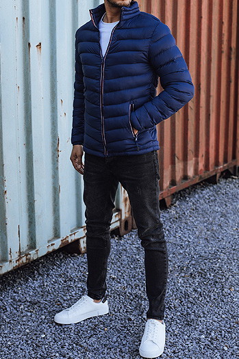 Kurtka męska przejściowa pikowana granatowa TX4934