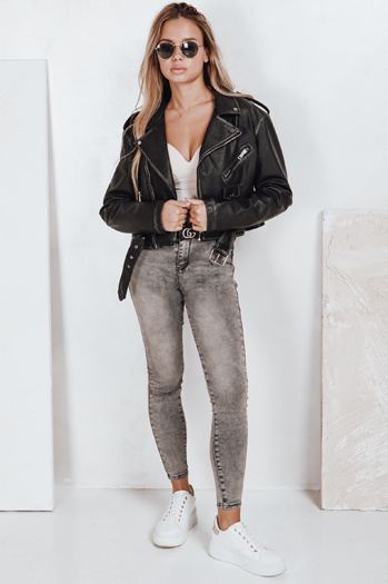 Spodnie damskie jeansowe skinny JORNIX ciemnoszare Dstreet UY2192