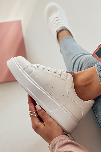 Sneakersy damskie UNISTEP białe Dstreet ZY0488
