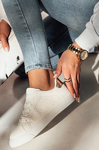 Sneakersy damskie SHINMOVE złote Dstreet ZY0490