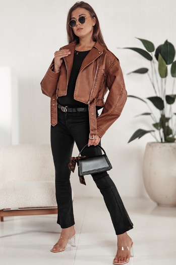 Spodnie jeansowe damskie FREEREX typu bootcut czarne Dstreet UY2225