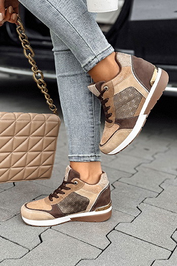 Buty damskie MOVENIA khaki Dstreet ZY0508