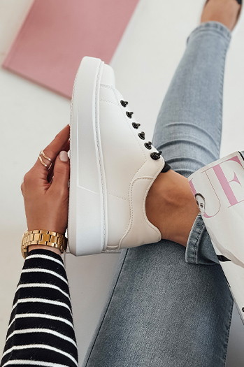 Sneakersy damskie UNISTEP białe Dstreet ZY0528