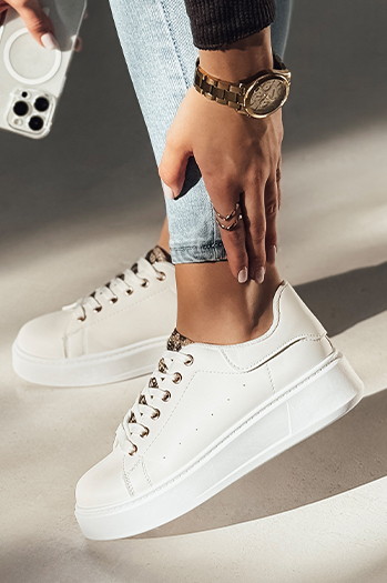 Sneakersy damskie UNISTEP białe Dstreet ZY0529