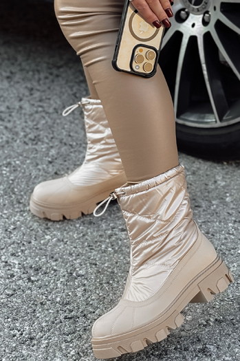 Śniegowce damskie NORDYN beżowe Dstreet ZY0537