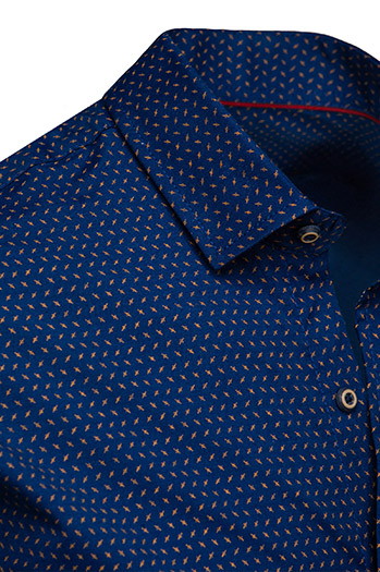 Koszula męska granatowa w gwiazdy Dstreet DX2594