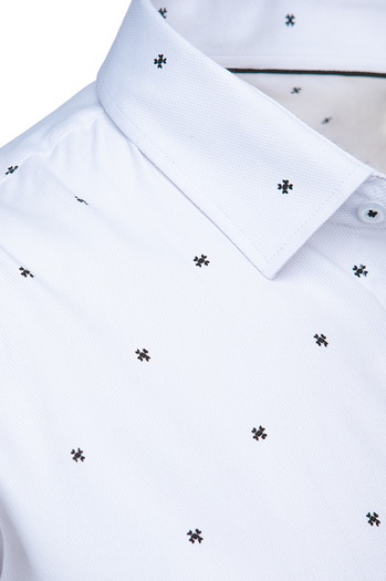 Koszula męska z długim rękawem biała Dstreet DX2624