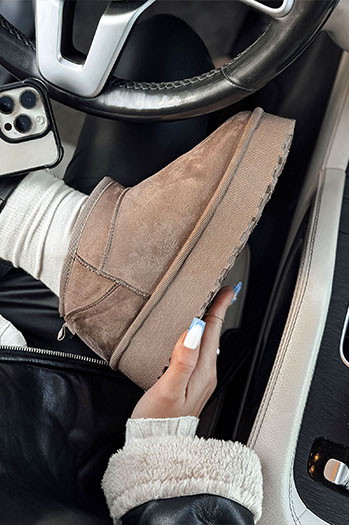 Botki damskie SNOWTRED khaki Dstreet ZY0567