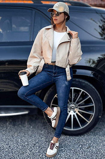 Spodnie damskie FALERIS jeansowe niebieskie Dstreet UY2254