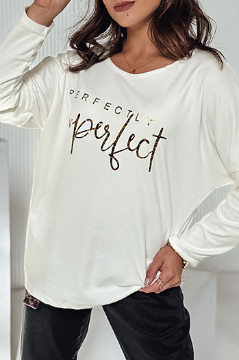 Bluzka damska oversize PERFSTYLE biała Dstreet RY2665