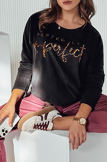 Bluzka damska oversize PERFSTYLE czarna Dstreet RY2666