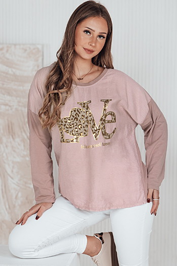 Bluzka damska one size LOVEGLOW różowa Dstreet RY2699
