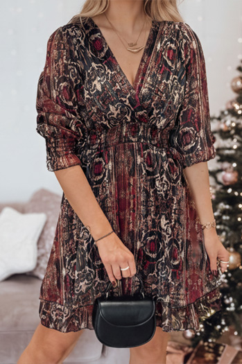 Sukienka one size VELVETIA bordowa Dstreet EY2544