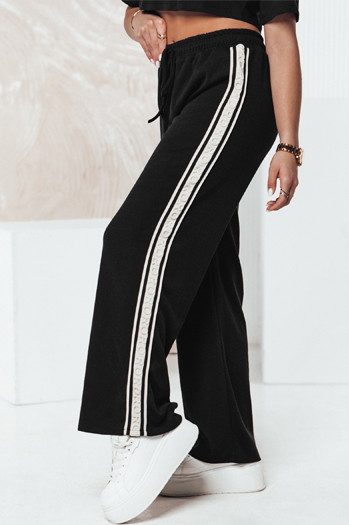 Spodnie damskie one size VIBEBEX dresowe czarne Dstreet UY2291