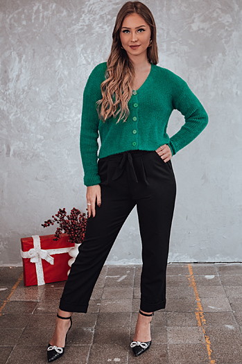 Spodnie damskie ELEGANTIS czarne Dstreet UY2297