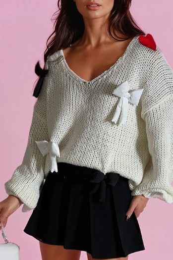 Sweter damski one size PUREBOW ecru Dstreet MY2362