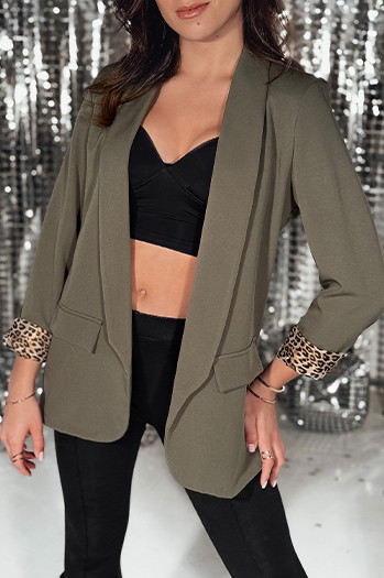 Marynarka damska one size LEKONIK oliwkowa Dstreet PY0113