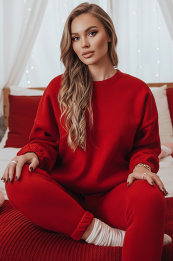 Komplet damski dresowy ARIELLA PREMIUM czerwony Dstreet AY1113