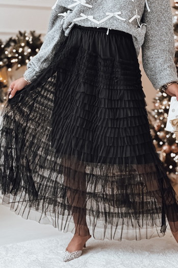 Spódniczka maxi PASTELLA czarna Dstreet CY0472