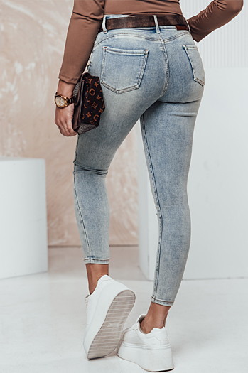 Spodnie damskie jeansowe CURVEON push up niebieskie Dstreet UY2309