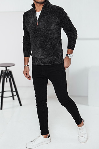 Sweter męski ciemnoszary Dstreet WX2237