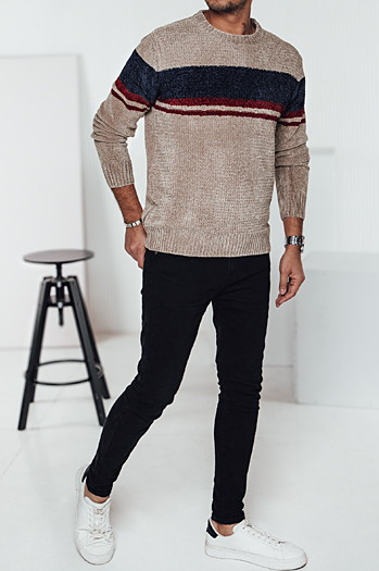 Sweter męski brązowy Dstreet WX2243