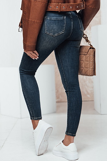 Spodnie damskie CASVISTA skinny z paskiem jeansowe Dstreet UY2326