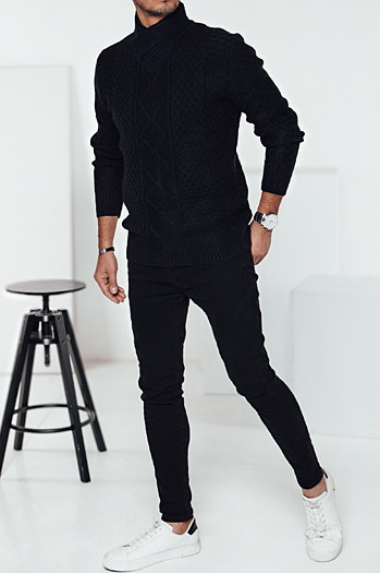 Sweter męski czarny  Dstreet WX2253