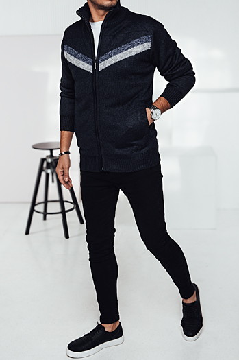 Sweter męski rozpinany granatowy Dstreet WX2259