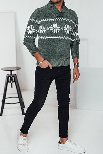 Sweter męski zielony Dstreet WX2270