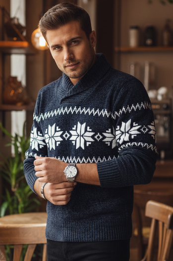 Sweter męski granatowy Dstreet WX2272