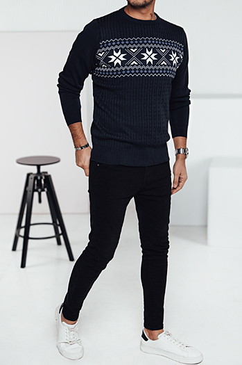 Sweter męski granatowy Dstreet WX2277