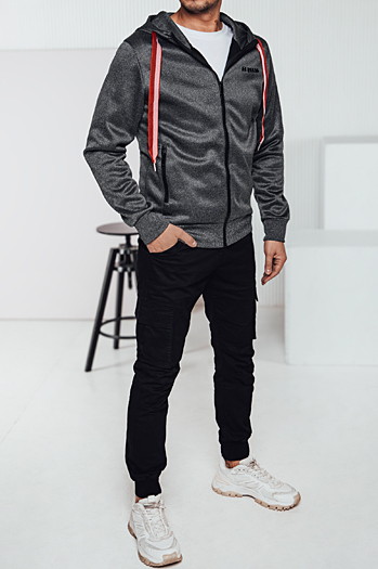 Bluza męska z kapturem ciemnoszara Dstreet BX5859