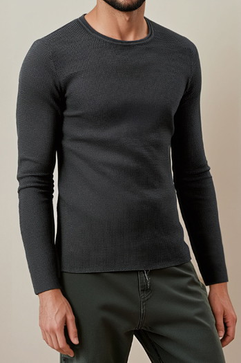 Sweter męski antracytowy WX2293