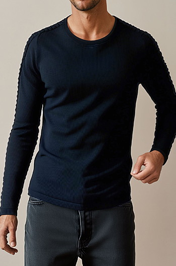 Sweter męski granatowy WX2297