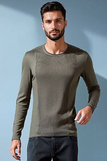 Sweter męski khaki WX2310