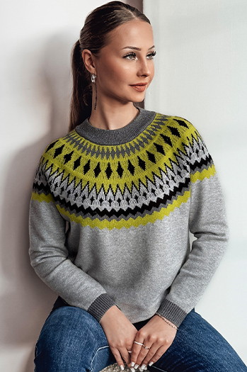 Sweter damski RUBY GLOW szary Dstreet MY2376