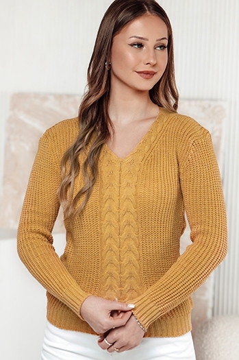 Sweter damski CASVINA żółty Dstreet MY2388