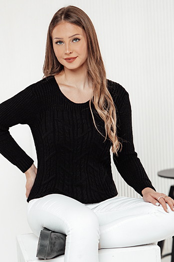 Sweter damski LAVIRTA czarny Dstreet MY2392