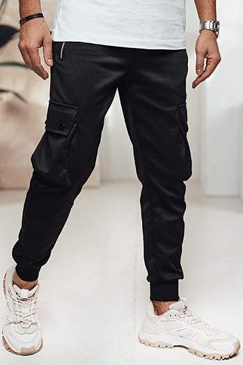Spodnie męskie cargo czarny Dstreet UX4459