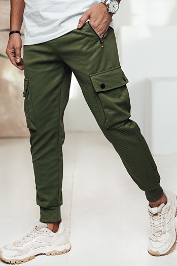 Spodnie męskie cargo zielone Dstreet UX4460