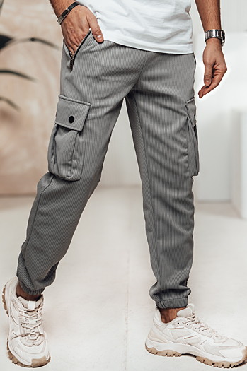 Spodnie męskie cargo szare Dstreet UX4463