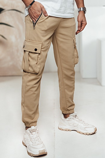 Spodnie męskie cargo khaki Dstreet UX4464