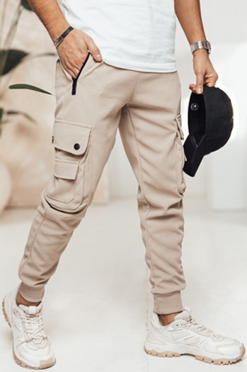 Spodnie męskie cargo khaki Dstreet UX4470