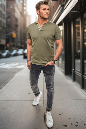 Koszulka męska polo zielona Dstreet RX5629