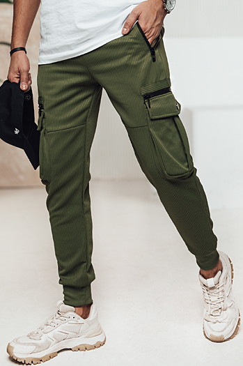 Spodnie męskie cargo zielone Dstreet UX4471