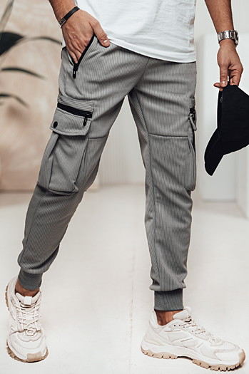 Spodnie męskie cargo szare Dstreet UX4472