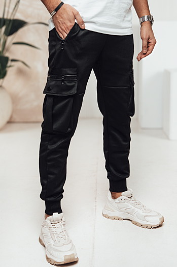 Spodnie męskie cargo czarne Dstreet UX4473