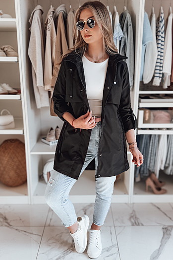 Kurtka damska przejściowa parka STYLINA czarna Dstreet TY4788